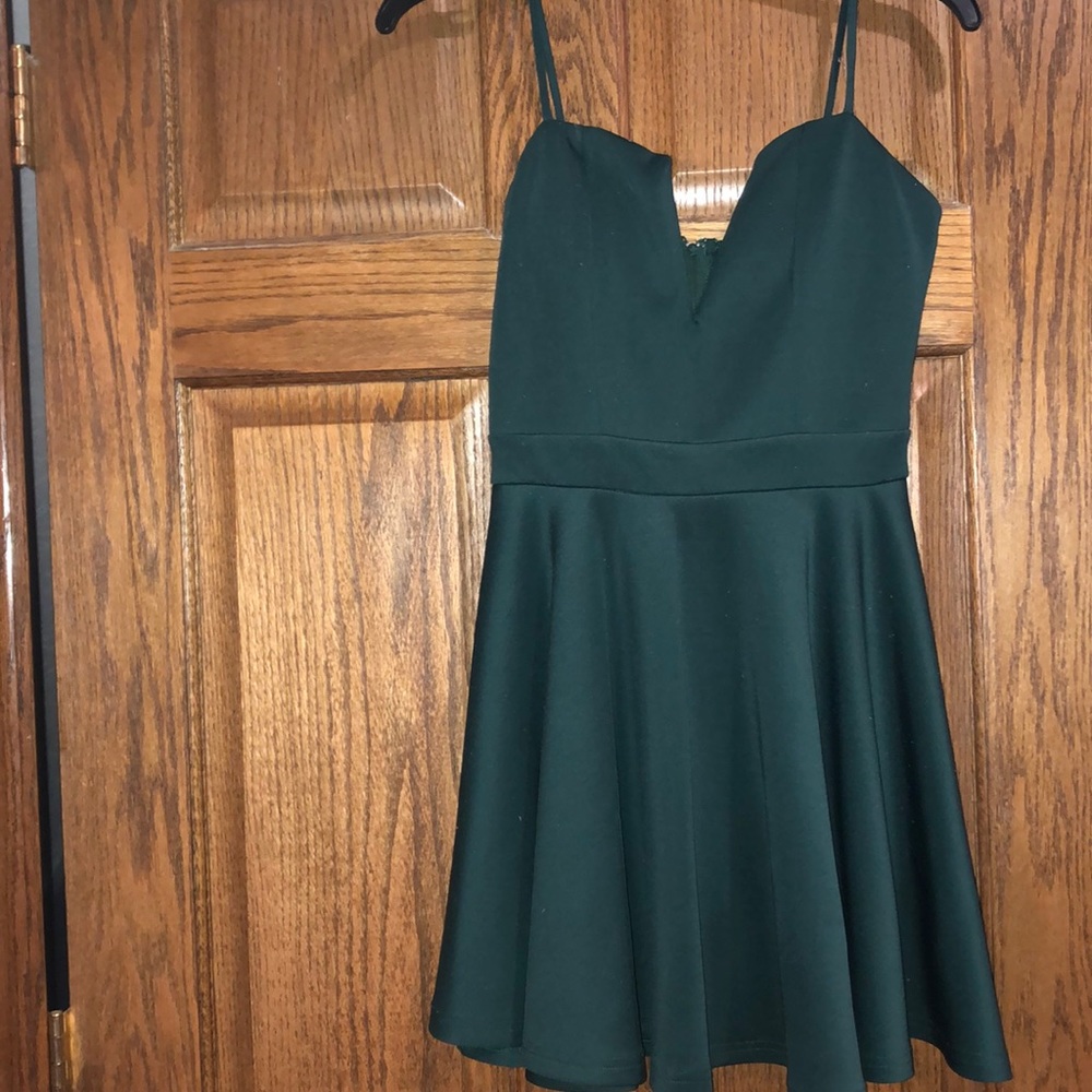 Emerald green formal dress size small